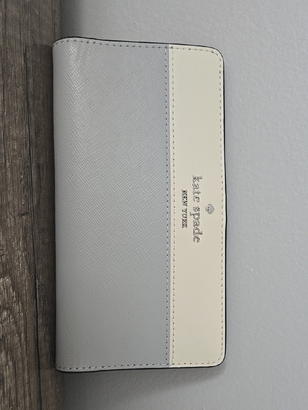 Kate Spade Staci Colorblock Bifold Wallet - Blue & Cream
